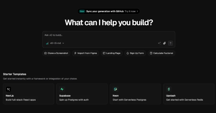Vercel's v0 AI Tool Weaponized by Cybercriminals to Rapidly Create Fake Login Pages at Scale